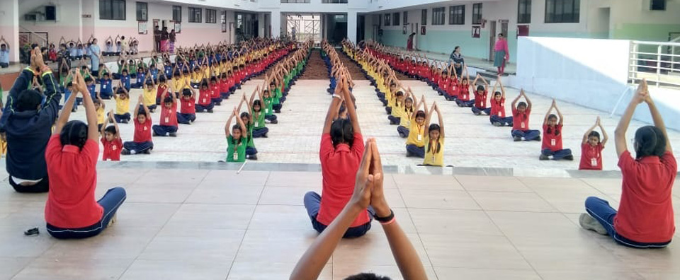 Yoga Day on KLE MR Sakhre
