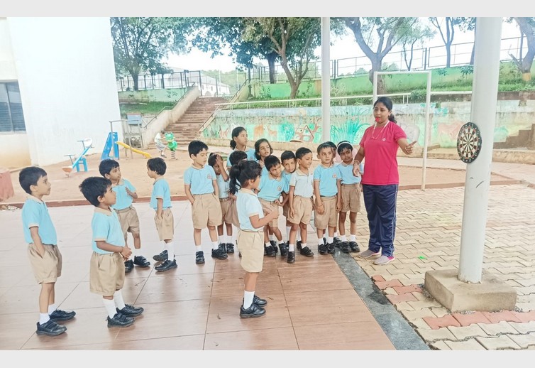 Hoops Funny games conducted for Grade 1