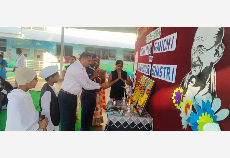 Celebration of Mahatma Gandhi and Lal Bahadur Shastri's Birth Anniversaries