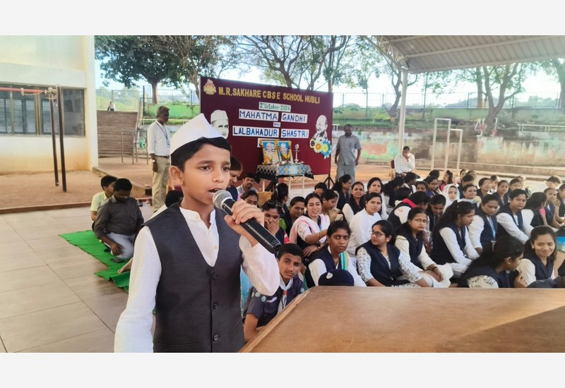 Celebration of Mahatma Gandhi and Lal Bahadur Shastri's Birth Anniversaries