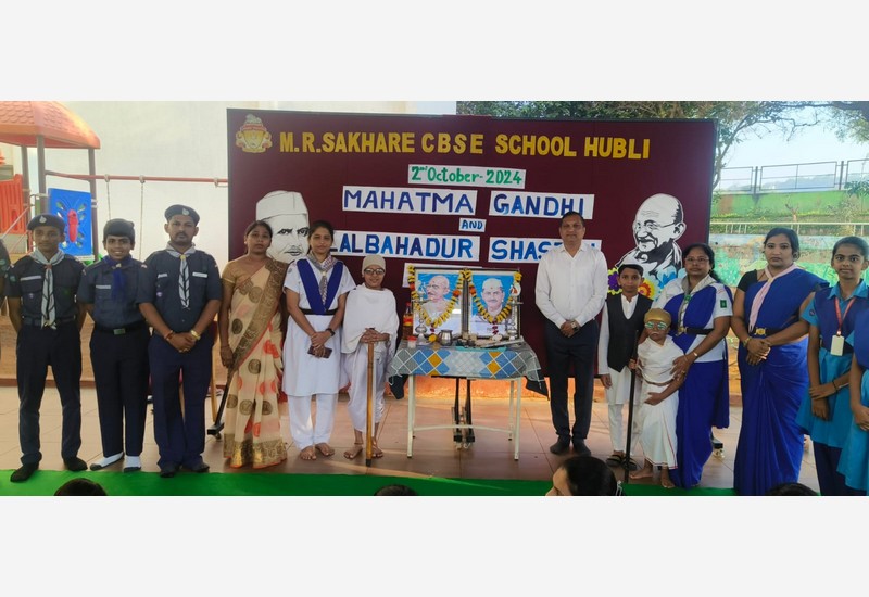 Celebration of Mahatma Gandhi and Lal Bahadur Shastri's Birth Anniversaries