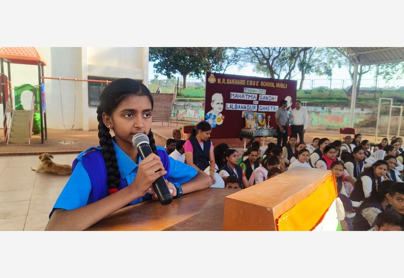 Celebration of Mahatma Gandhi and Lal Bahadur Shastri's Birth Anniversaries