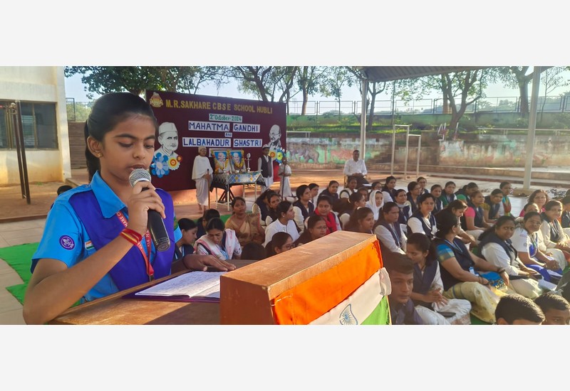 Celebration of Mahatma Gandhi and Lal Bahadur Shastri's Birth Anniversaries