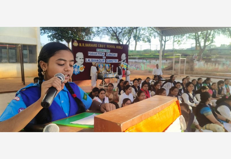 Celebration of Mahatma Gandhi and Lal Bahadur Shastri's Birth Anniversaries