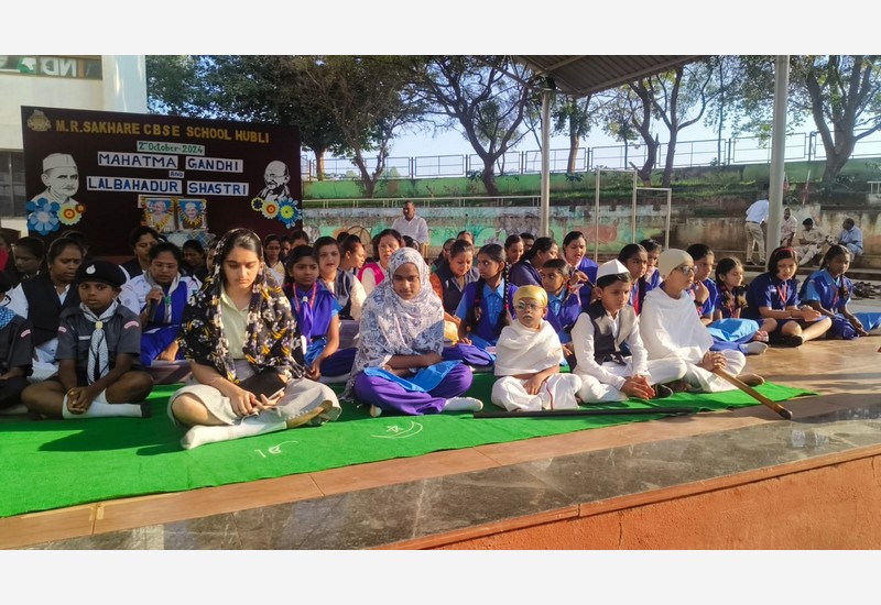 Celebration of Mahatma Gandhi and Lal Bahadur Shastri's Birth Anniversaries