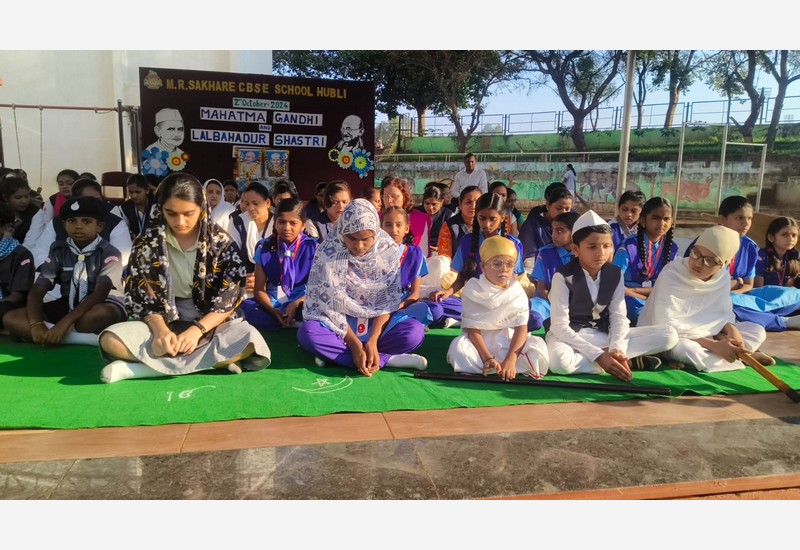 Celebration of Mahatma Gandhi and Lal Bahadur Shastri's Birth Anniversaries