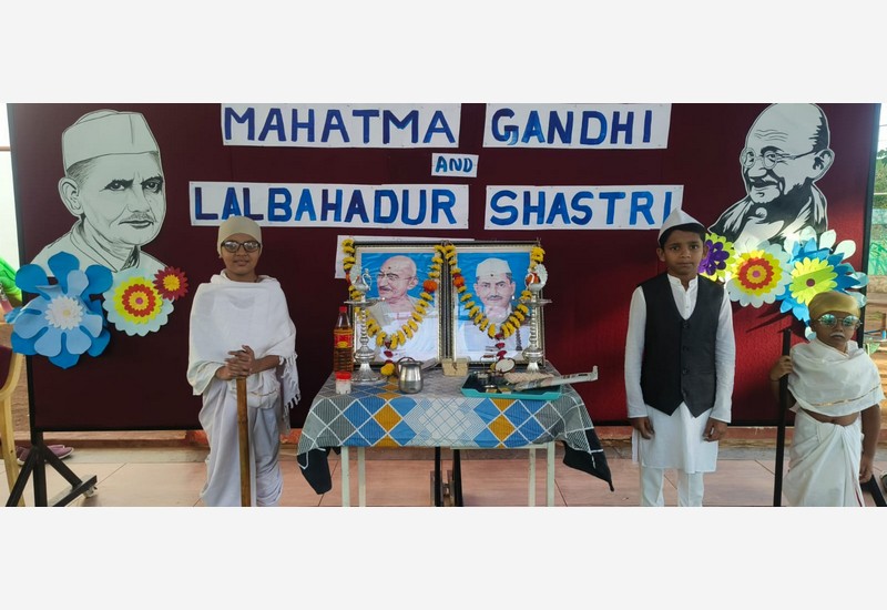 Celebration of Mahatma Gandhi and Lal Bahadur Shastri's Birth Anniversaries