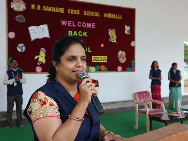 A Grand Welcome Back at KLE M.R. Sakhare CBSE School!