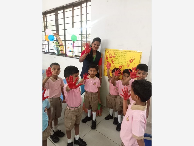 A Grand Welcome Back at KLE M.R. Sakhare CBSE School!