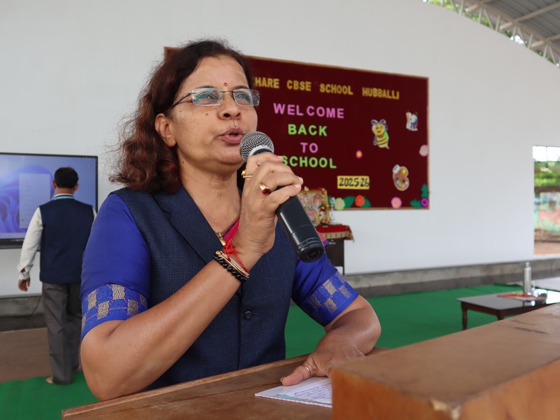 A Grand Welcome Back at KLE M.R. Sakhare CBSE School!
