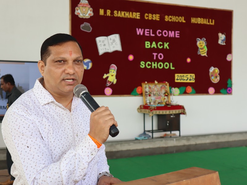 A Grand Welcome Back at KLE M.R. Sakhare CBSE School!