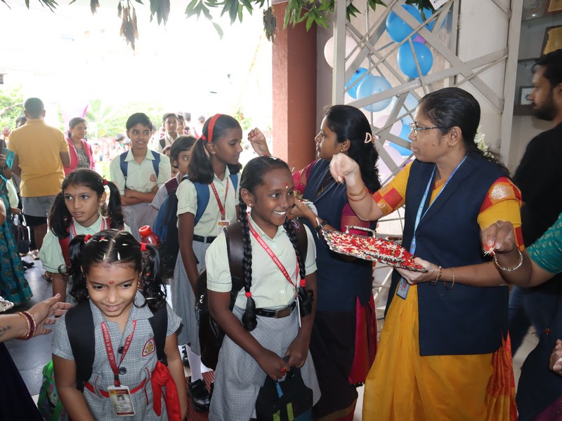 A Grand Welcome Back at KLE M.R. Sakhare CBSE School!