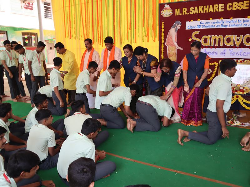 Saraswati Pooja Celebration with Out 10th Grade Students