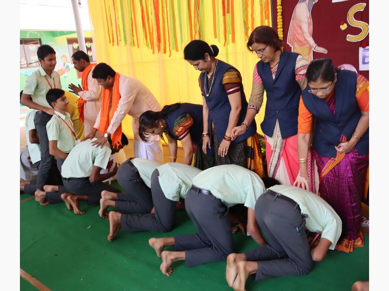 Saraswati Pooja Celebration with Out 10th Grade Students