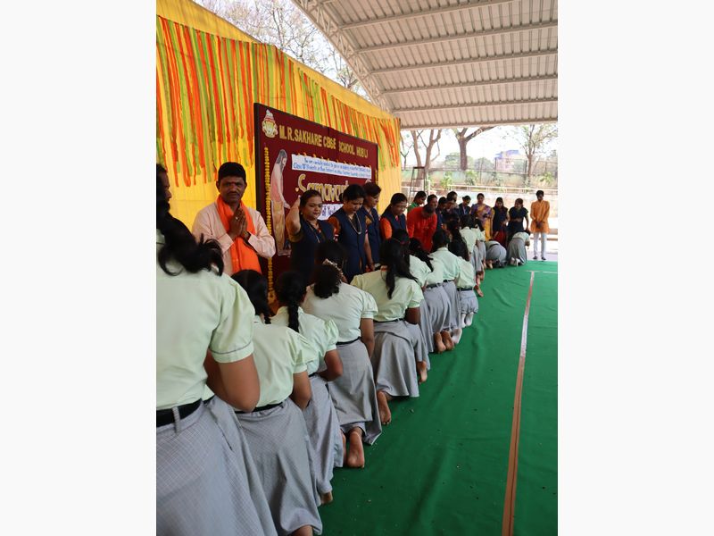 Saraswati Pooja Celebration with Out 10th Grade Students