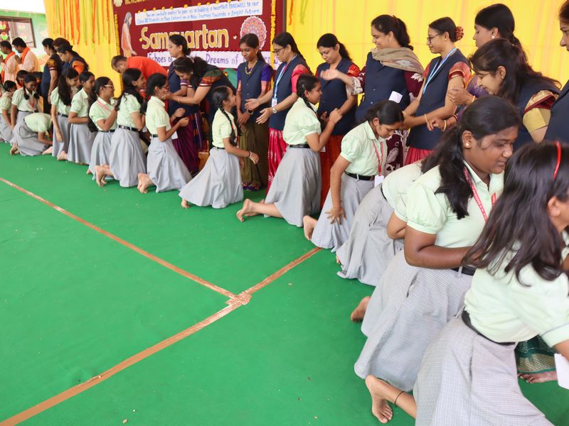 Saraswati Pooja Celebration with Out 10th Grade Students