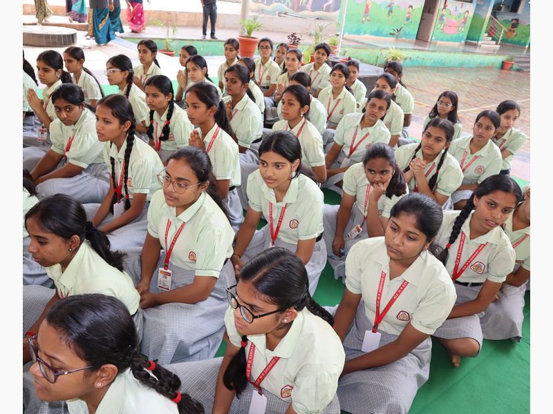 Saraswati Pooja Celebration with Out 10th Grade Students