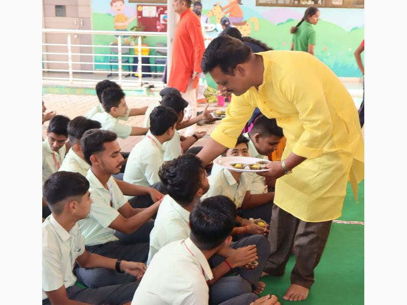 Saraswati Pooja Celebration with Out 10th Grade Students