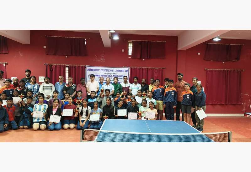 Glorious Victory at Dharwad District Level Inter-School Table Tennis Tournament